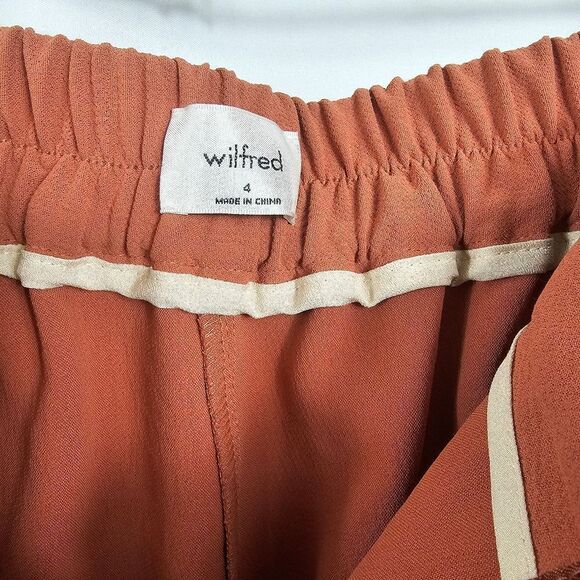 Aritzia Wilfred New Allant Pant In Genuine Brown - Size 4 - Picture 2 of 9